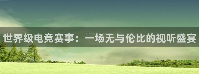 ob电竞网站：世界级电竞赛事：一场无与伦比的视听盛宴