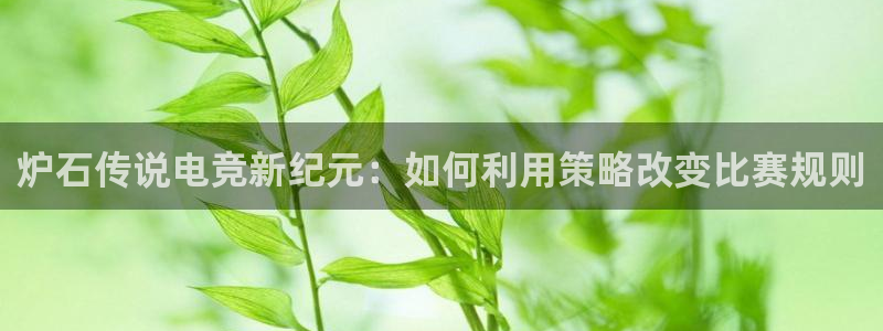 ob电竞平台：炉石传说电竞新纪元：如何利用策略改变比赛规则