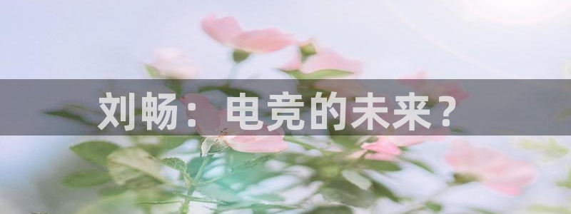 ob电竞官网：刘畅：电竞的未来？